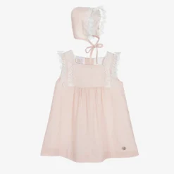 Paz Rodriguez Baby Girls Pink Cotton Dress Set