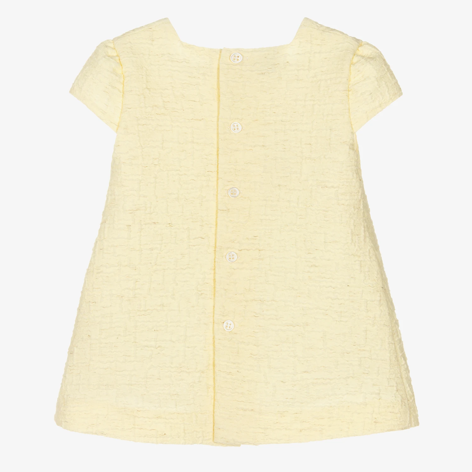Paz Rodriguez Baby Girls Yellow Trapeze Bow Dress 5 Paz Rodriguez Baby Girls Yellow Trapeze Bow Dress - Image 3