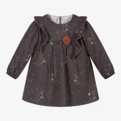 Paz Rodriguez Grey & Pink Moon Dress