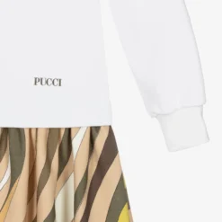 PUCCI Teen Girls Ivory Marmo Dress -Deals Mirth Garb Store pucci teen girls ivory marmo dress 487943 75144b813db402549069952d6877c8630decac30