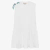 PUCCI Teen Girls White Organic Cotton Dress -Deals Mirth Garb Store pucci teen girls white organic cotton dress 487950 3837a1694f2b0f1862c03db7c315a0c8c001705c