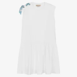 PUCCI Teen Girls White Organic Cotton Dress