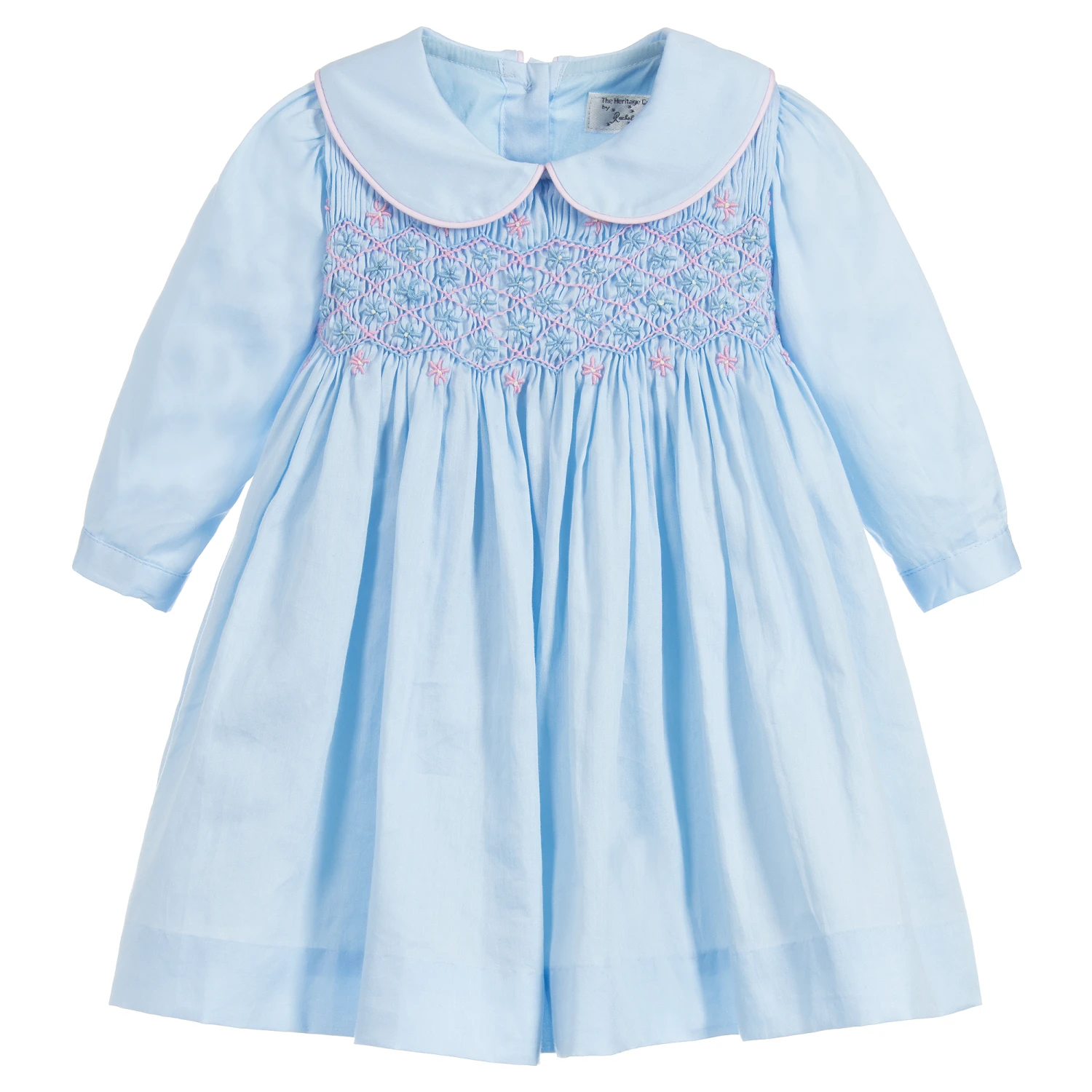 Rachel Riley Blue Hand-Smocked Dress 5 Rachel Riley Blue Hand-Smocked Dress - Image 3