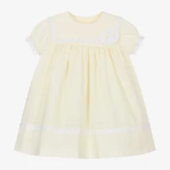 Deals Mirth Garb Store 17 Sarah Louise Baby Girls Pale Yellow Bib Dress