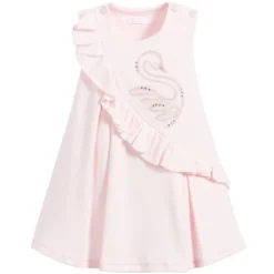 Sofija Baby Girls Pink Cotton Dress