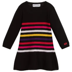 Sonia Rykiel Paris Baby Girls Black Wool Dress