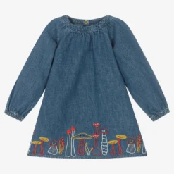 Stella McCartney Kids Baby Girls Blue Denim Dress
