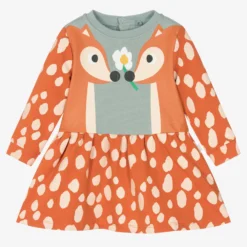Stella McCartney Kids Baby Girls Orange Deer Dress