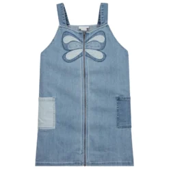 Stella McCartney Kids Teen Blue Butterfly Denim Dress