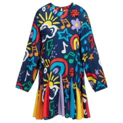 Stella McCartney Kids Teen Blue Viscose Dress