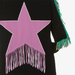 Stella McCartney Kids Teen Girls Black Fringed Star Dress -Deals Mirth Garb Store stella mccartney kids teen girls black fringed star dress 474943 6979793d4e7d3ed5466576dee373b48e97d81592