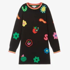 Stella McCartney Kids Teen Girls Black Sweater Dress