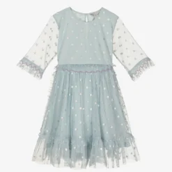 Stella McCartney Kids Teen Girls Blue Tulle Dress