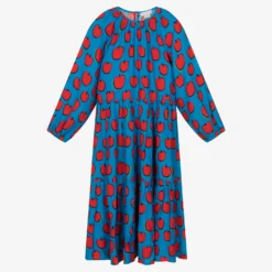 Stella McCartney Kids Teen Girls Blue Viscose Dress