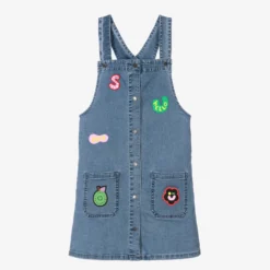 Stella McCartney Kids Teen Girls Denim Pinafore Dress