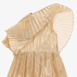 Stella McCartney Kids Teen Girls Gold Plissé Silk Dress -Deals Mirth Garb Store stella mccartney kids teen girls gold plisse silk dress 465089 31d2c774a8920ebe4a6eca3dd2a2b778de430168