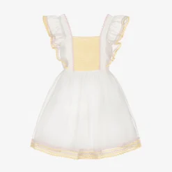 Stella McCartney Kids Teen Girls Ivory Organza Dress