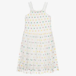 Stella McCartney Kids Teen Girls Ivory Star Dress -Deals Mirth Garb Store stella mccartney kids teen girls ivory star dress 434997 d0374c1d711affa0ac6b3936579ceb25470e0c6e