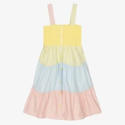 Stella McCartney Kids Teen Girls Pastel Colourblock Dress