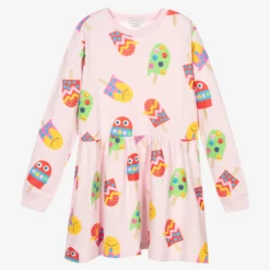 Stella McCartney Kids Teen Girls Pink Cotton Dress