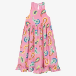Stella McCartney Kids Teen Girls Pink Paisley Dress