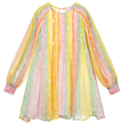Stella McCartney Kids Teen Girls Rainbow Silk Dress