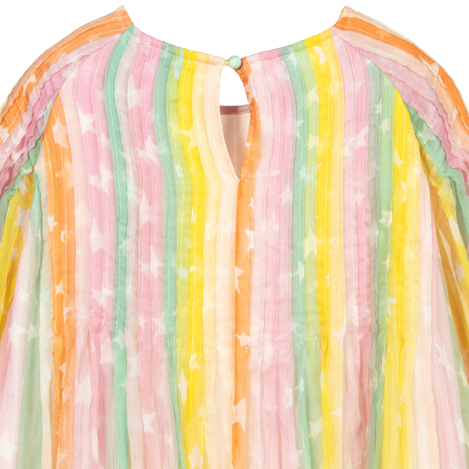 Stella McCartney Kids Teen Girls Rainbow Silk Dress 5 Stella McCartney Kids Teen Girls Rainbow Silk Dress - Image 3