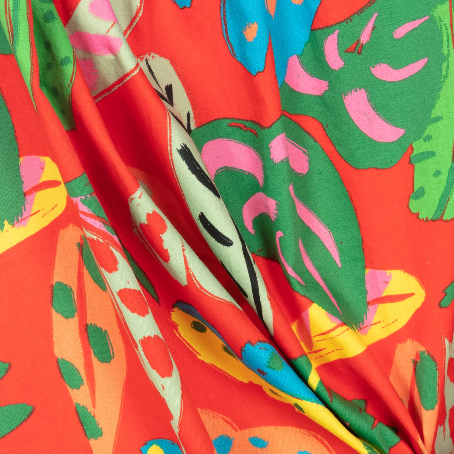 Stella McCartney Kids Teen Girls Red Organic Cotton Palm Dress 6 Stella McCartney Kids Teen Girls Red Organic Cotton Palm Dress - Image 4