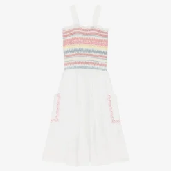 Stella McCartney Kids Teen Girls White Cotton Dress