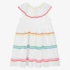 Stella McCartney Kids Teen Girls White Cotton Striped Dress -Deals Mirth Garb Store stella mccartney kids teen girls white cotton striped dress 488289 7250143f85b6857bf513879bccaebc535b7ee4ff