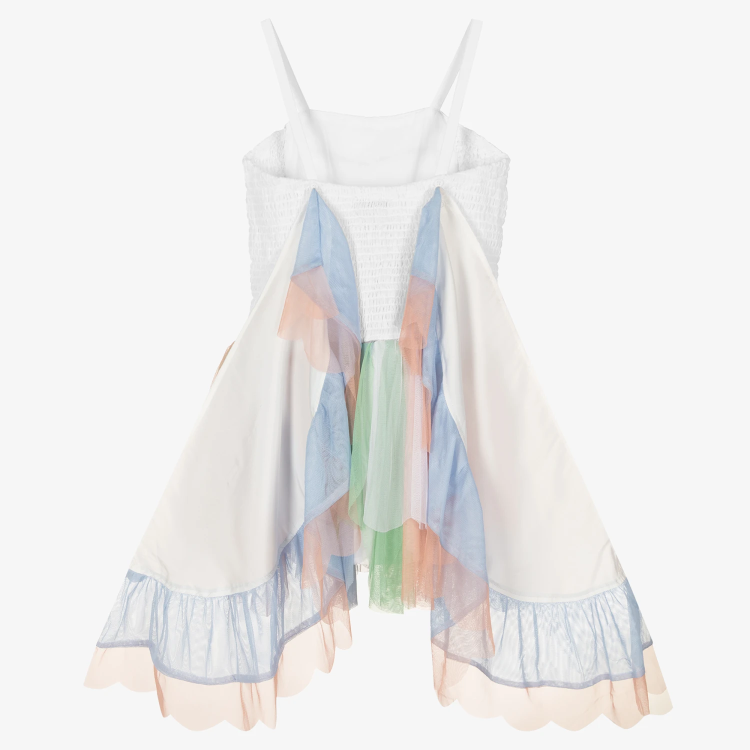 Stella McCartney Kids Teen Girls White Tulle Dress 4 Stella McCartney Kids Teen Girls White Tulle Dress - Image 2