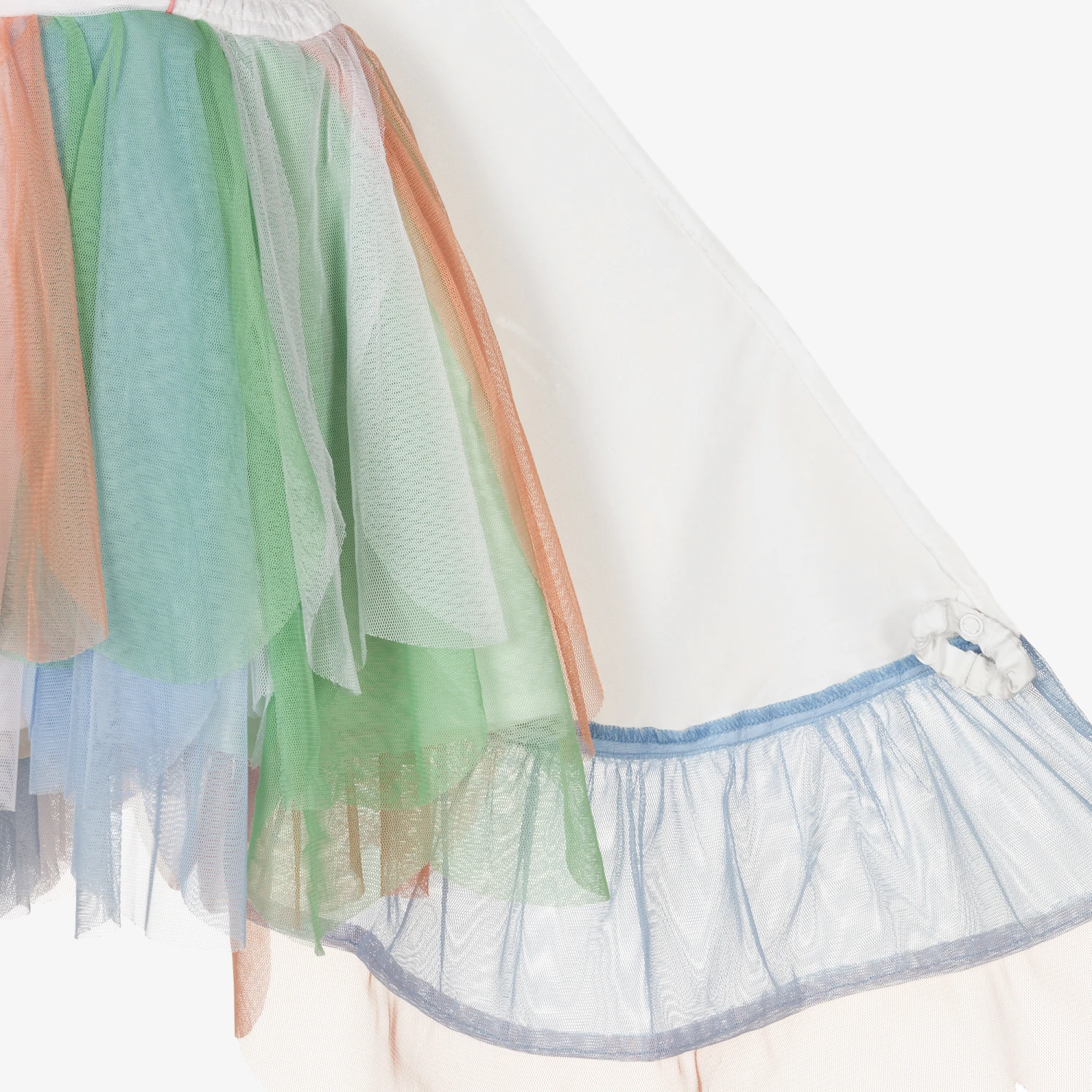 Stella McCartney Kids Teen Girls White Tulle Dress 7 Stella McCartney Kids Teen Girls White Tulle Dress - Image 5