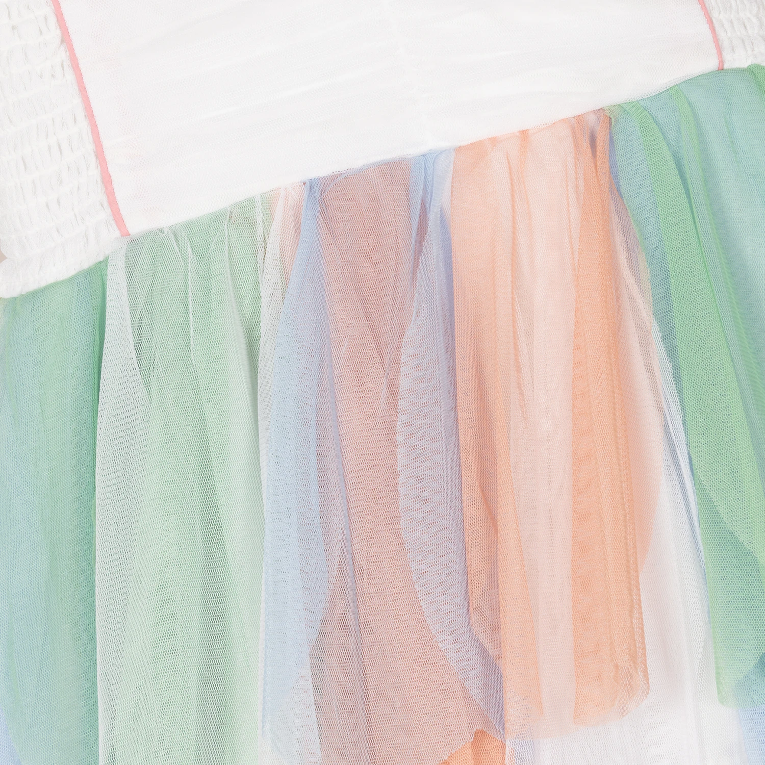 Stella McCartney Kids Teen Girls White Tulle Dress 6 Stella McCartney Kids Teen Girls White Tulle Dress - Image 4