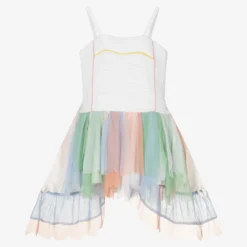 Stella McCartney Kids Teen Girls White Tulle Dress
