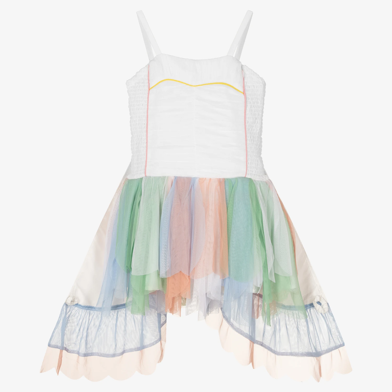 Stella McCartney Kids Teen Girls White Tulle Dress 3 Stella McCartney Kids Teen Girls White Tulle Dress