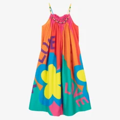 Stella McCartney Kids Teen Multicolor Love Sleeveless Dress