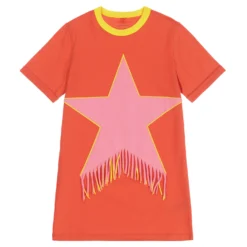 Stella McCartney Kids Teen Orange T-Shirt Dress