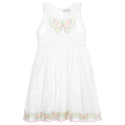 Stella McCartney Kids Teen White Butterflies Dress