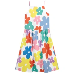 Stella McCartney Kids Teen White Floral Sun Dress