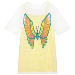 Stella McCartney Kids Teen Yellow Butterfly Dress