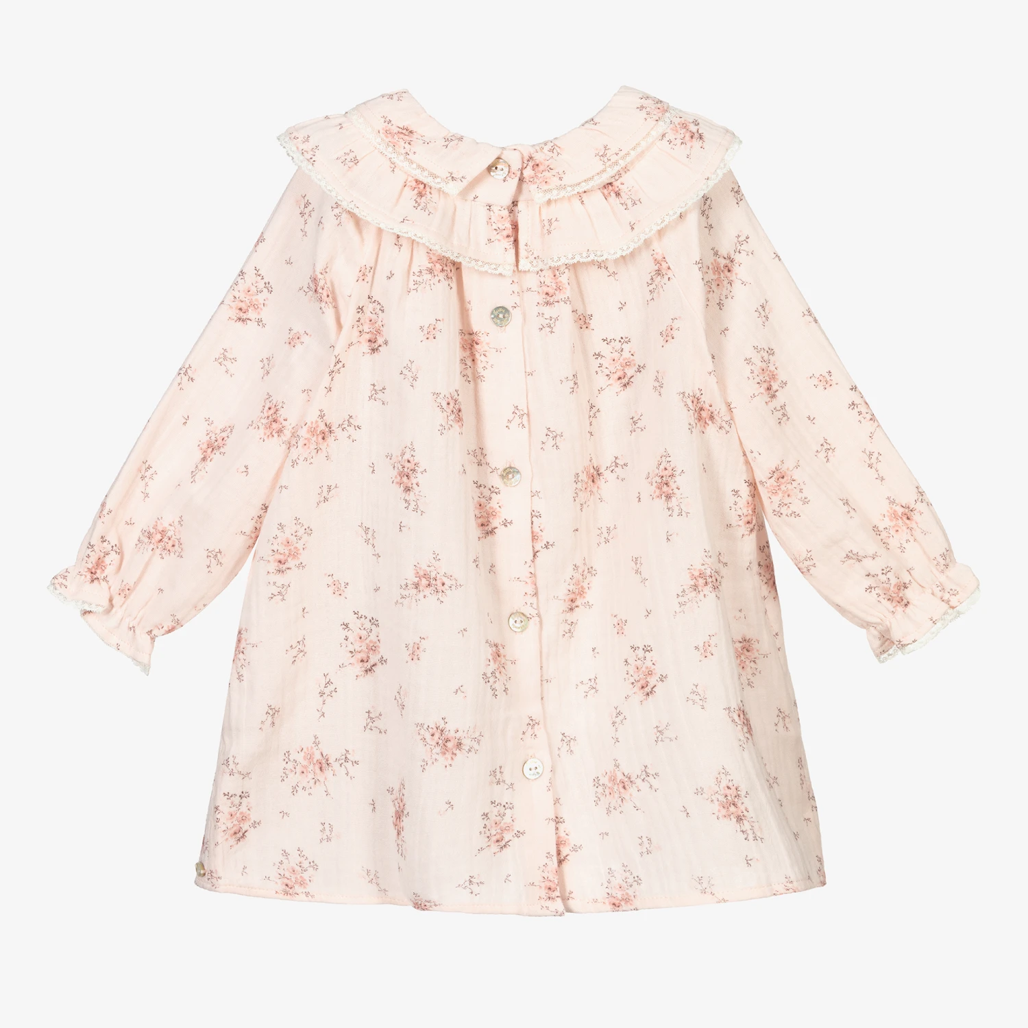 Tartine Et Chocolat Baby Girls Pink Cotton Dress 4 Tartine Et Chocolat Baby Girls Pink Cotton Dress - Image 2