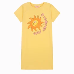 The Animals Observatory Teen Girls Yellow Graphic Dress