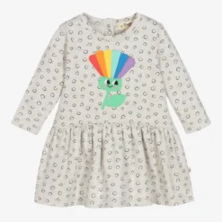 The Bonnie Mob Baby Girls Grey Cotton Dress