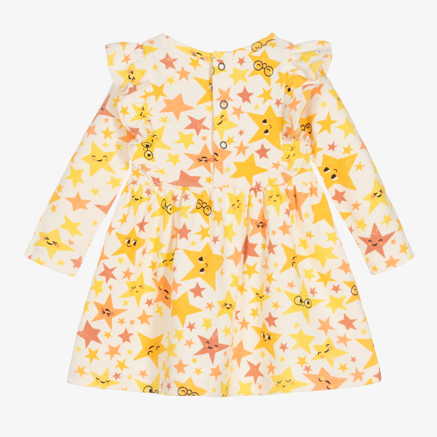 The Bonnie Mob Baby Girls Ivory Cotton Dress 4 The Bonnie Mob Baby Girls Ivory Cotton Dress - Image 2