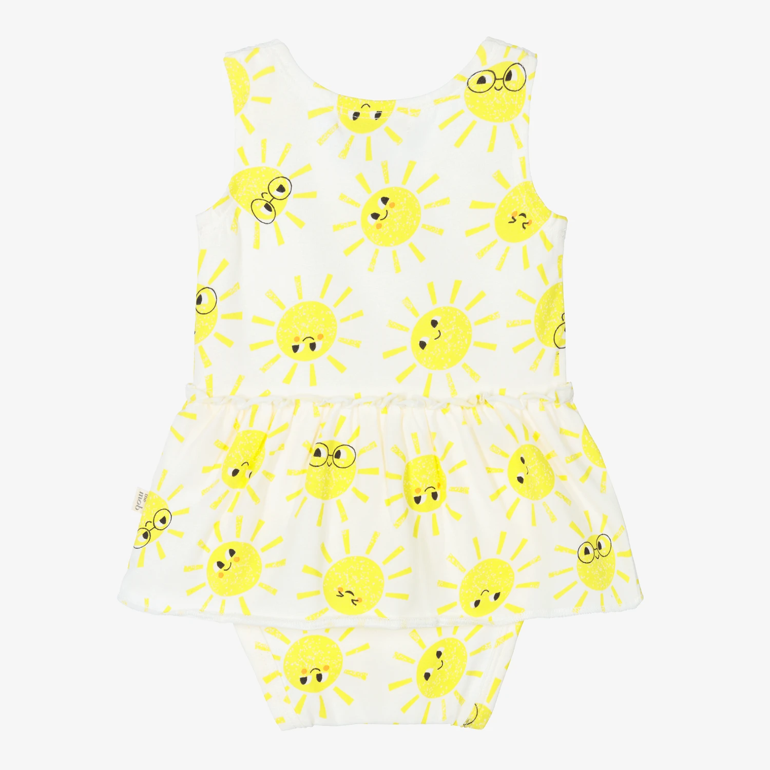 The Bonnie Mob Baby Girls Ivory Cotton Sunshine Dress 5 The Bonnie Mob Baby Girls Ivory Cotton Sunshine Dress - Image 3
