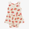 The Bonnie Mob Baby Girls Ivory Cotton Watermelon Dress -Deals Mirth Garb Store the bonnie mob baby girls ivory cotton watermelon dress 485021 207e4038041940254d296678ff2a785d41aceaa3
