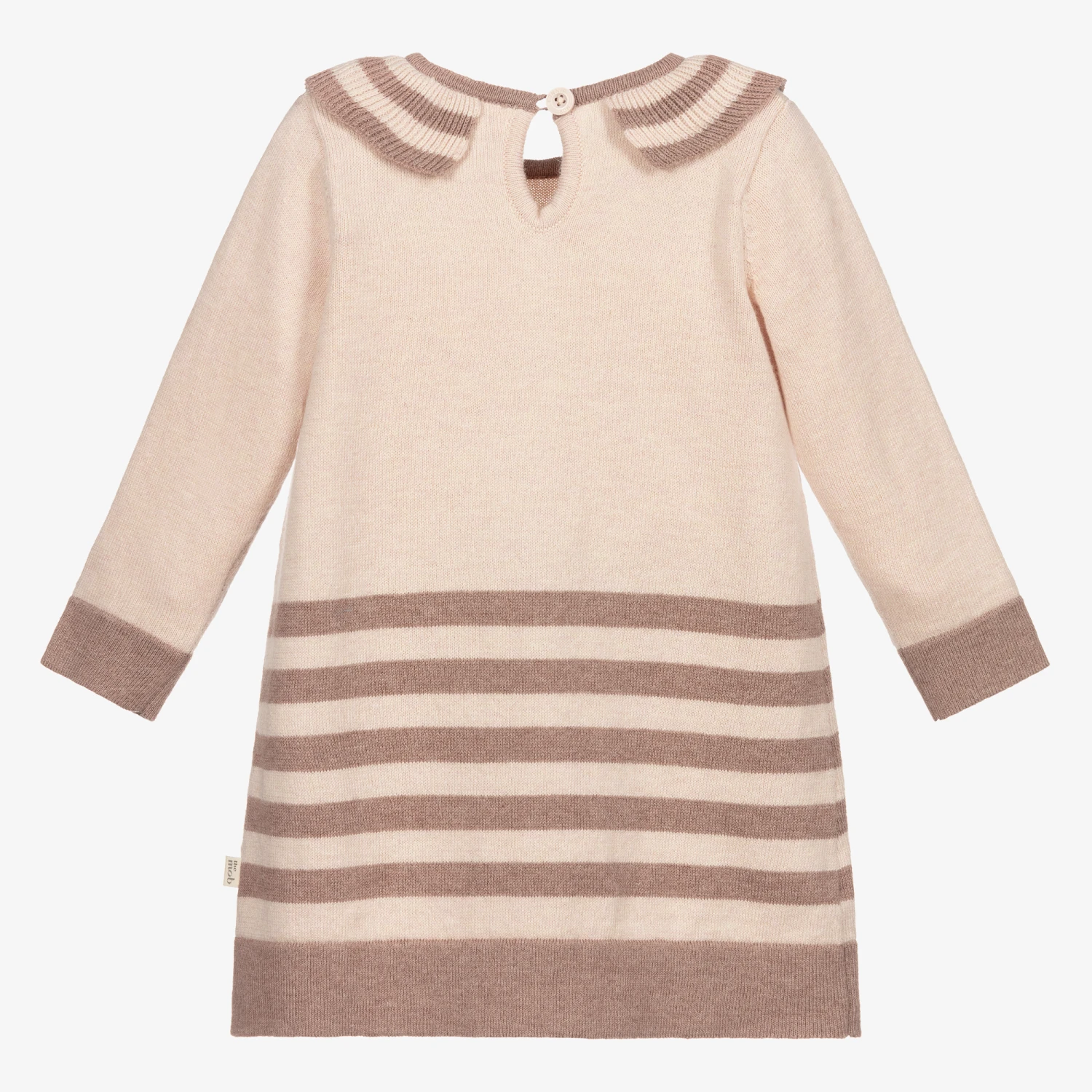 The Bonnie Mob Girls Pink Cotton Knit Dress 4 The Bonnie Mob Girls Pink Cotton Knit Dress - Image 2