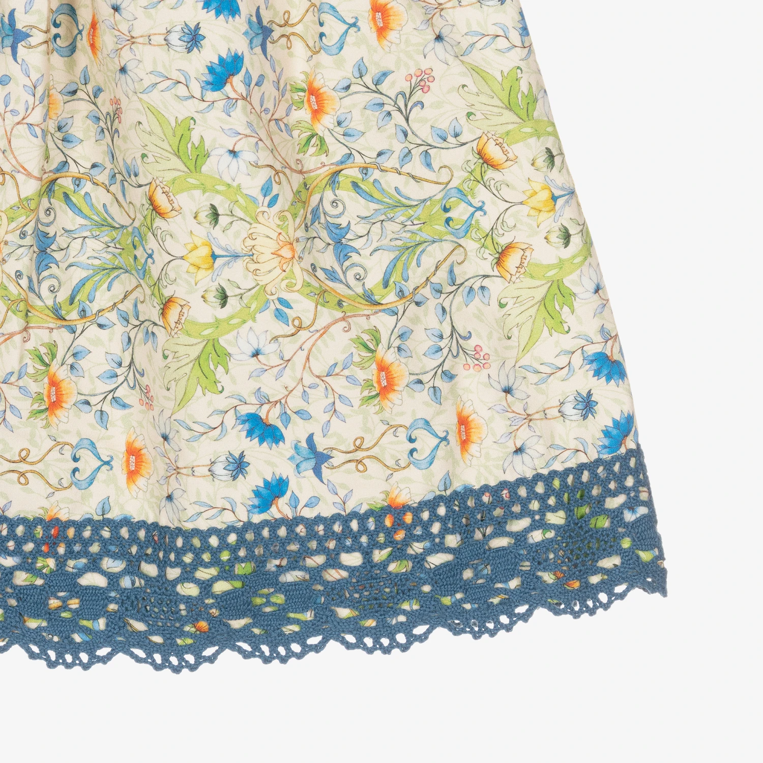 The Middle Daughter Teen Girls Beige Floral Cotton Dress 5 The Middle Daughter Teen Girls Beige Floral Cotton Dress - Image 3