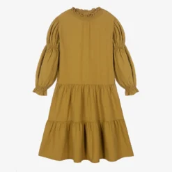 The New Society Teen Girls Yellow Cotton Dress