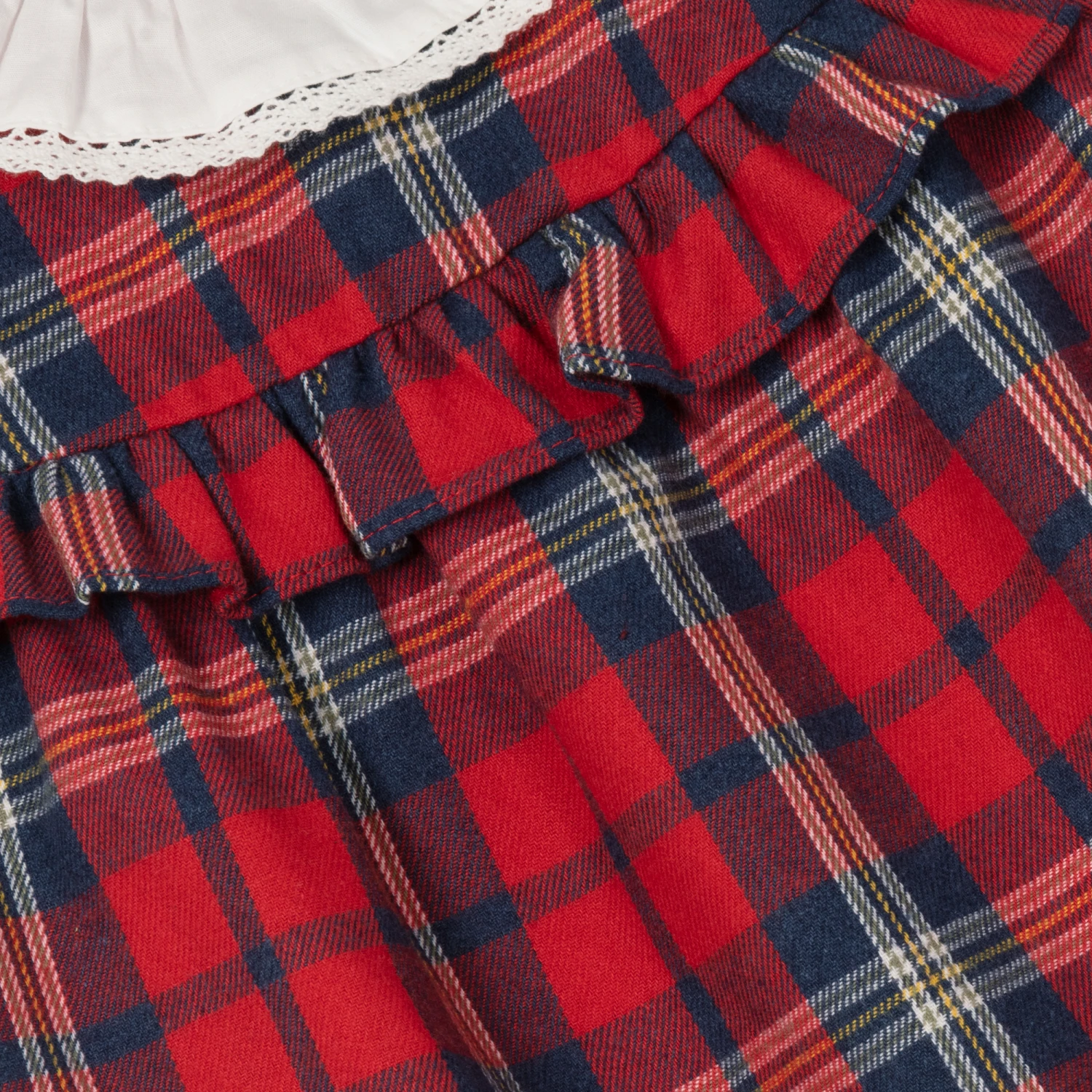 Tutto Piccolo Baby Girls Red Cotton Dress 5 Tutto Piccolo Baby Girls Red Cotton Dress - Image 3